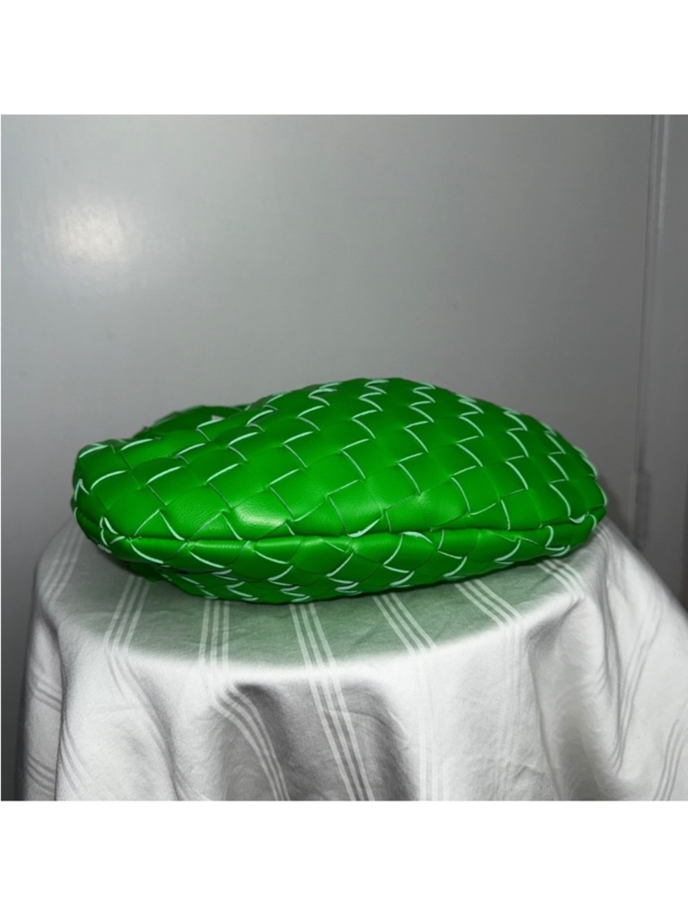 Commense Woven Top Handle Bag Knotted Design Trendy Fashion Handbag Green - Picture 7 of 8